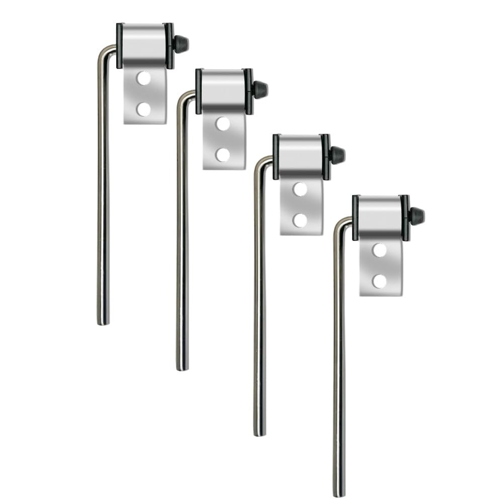 4 Pack Universal Stainless Steel Exhaust Hanger Rod Weld On Heavy Duty Exhaust