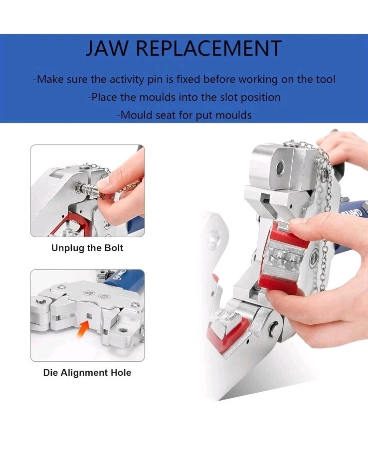 IBOSAD Hydraulic Hose Crimper Hydra-Krimp 71500 Manual A/C Hose Crimper Kit Air