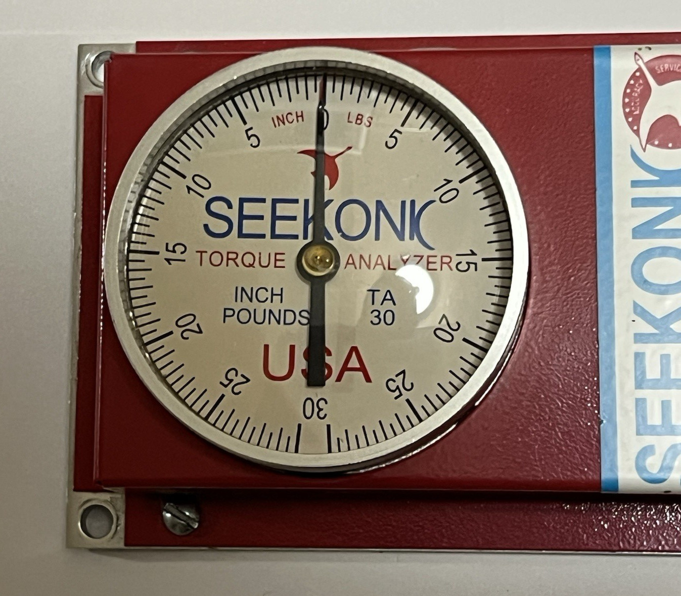 Seekonk TA-30 Torque Analyzer Gauge Precision Tool 1/4 Drive 0-30 Inch/Pounds