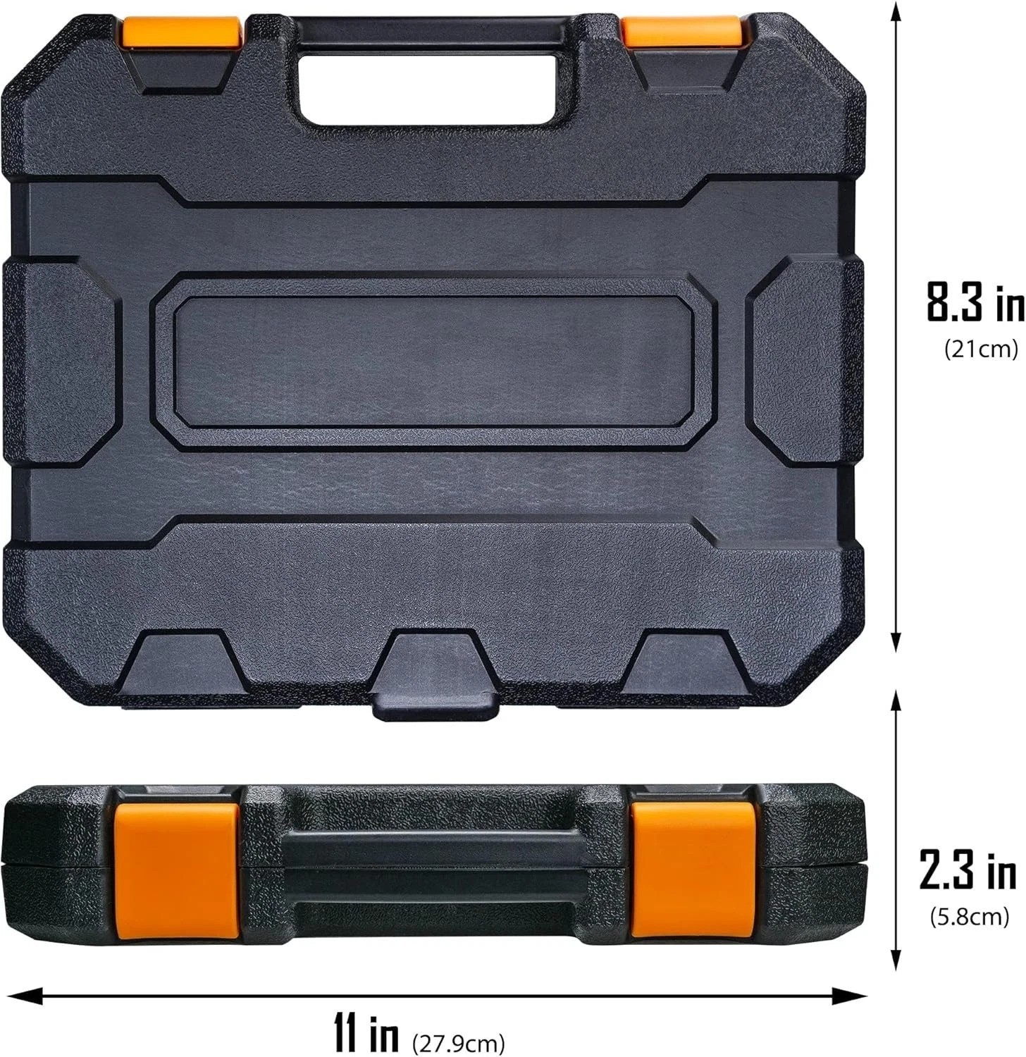 16-Piece Metric Impact Socket Set 7-22mm with Extensions in Heavy-Duty Case