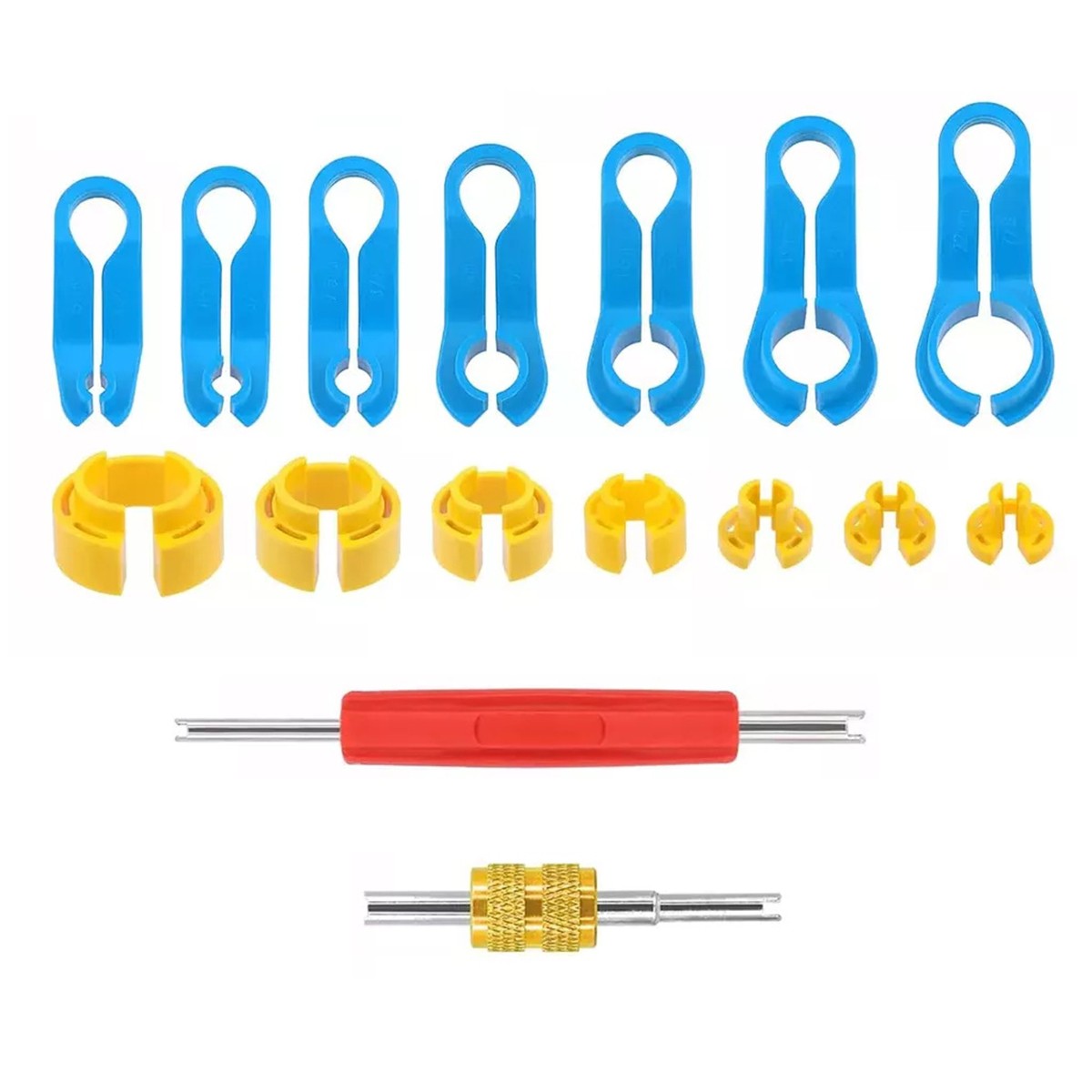 16PCS A/C Fuel Line Quick Disconnect Tool Kit Set 7 Size 1/4-7/8in Removal Tools
