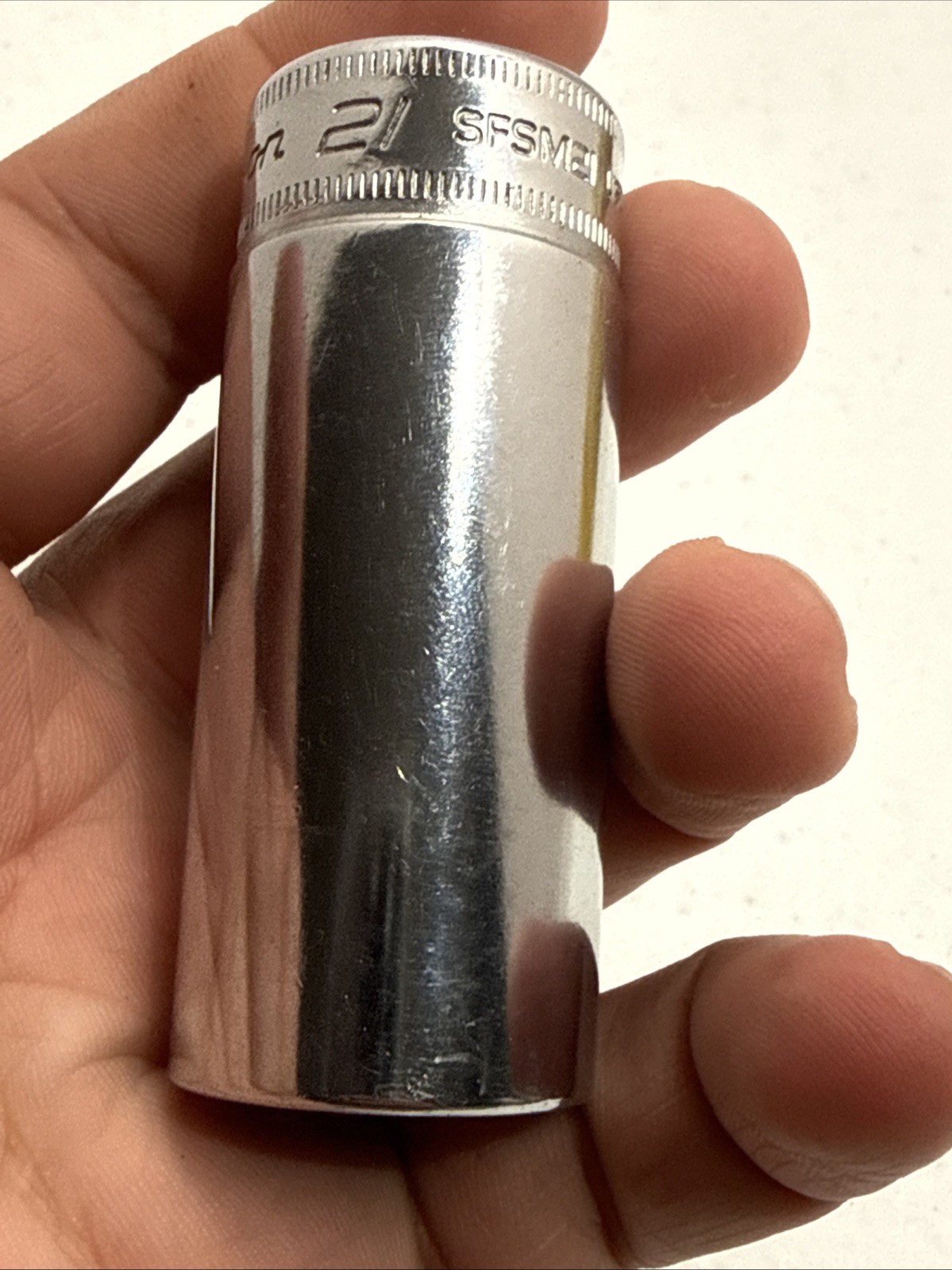 Snap on Tools SFSM21 21mm Metric Drive Deep Socket 3/8″ Drive 6 Point USA