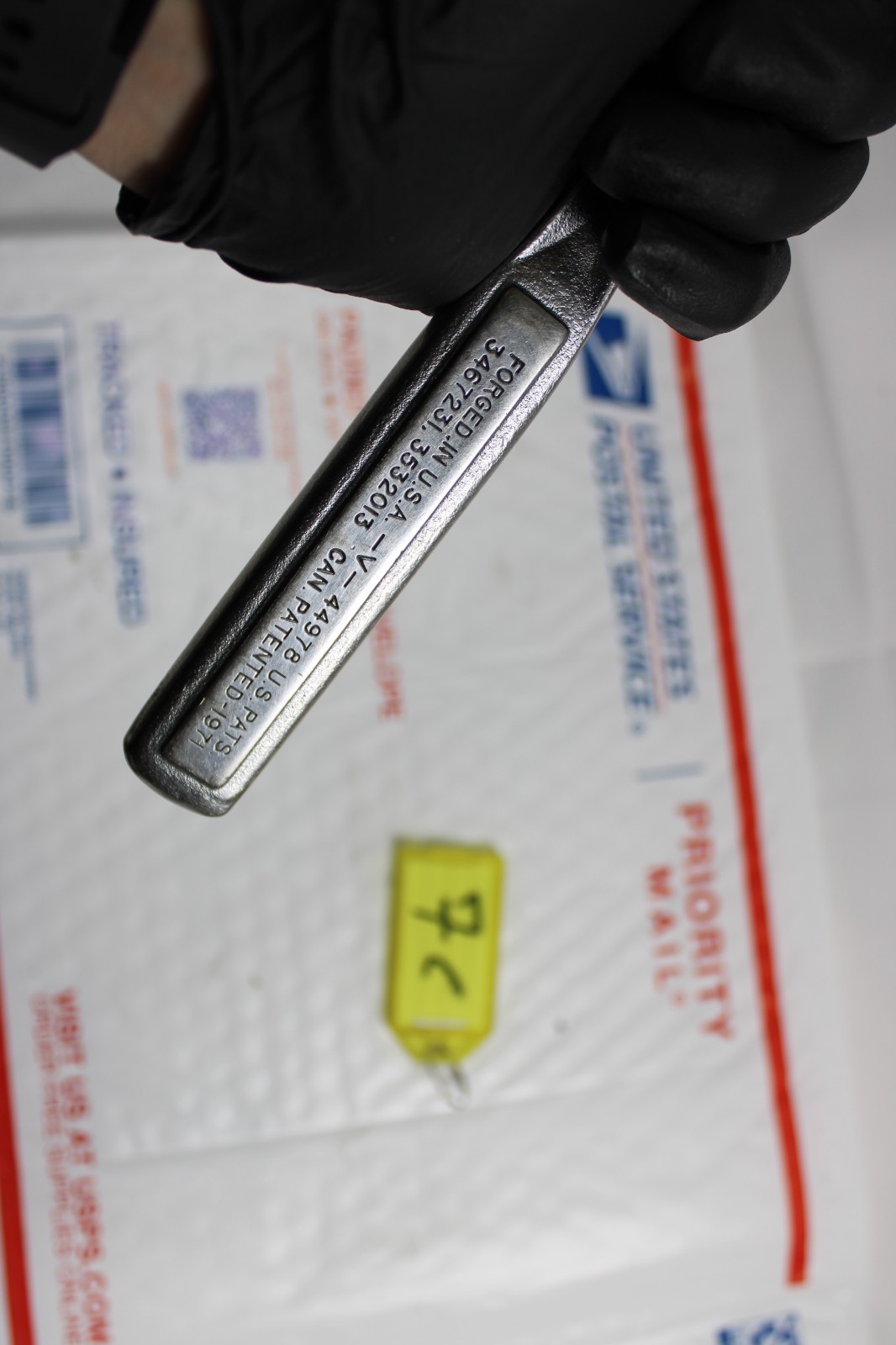 Craftsman 1/2″ Drive Ratchet Thumb Wheel 44978 «V» Series Patent 1971 Stamp VTG