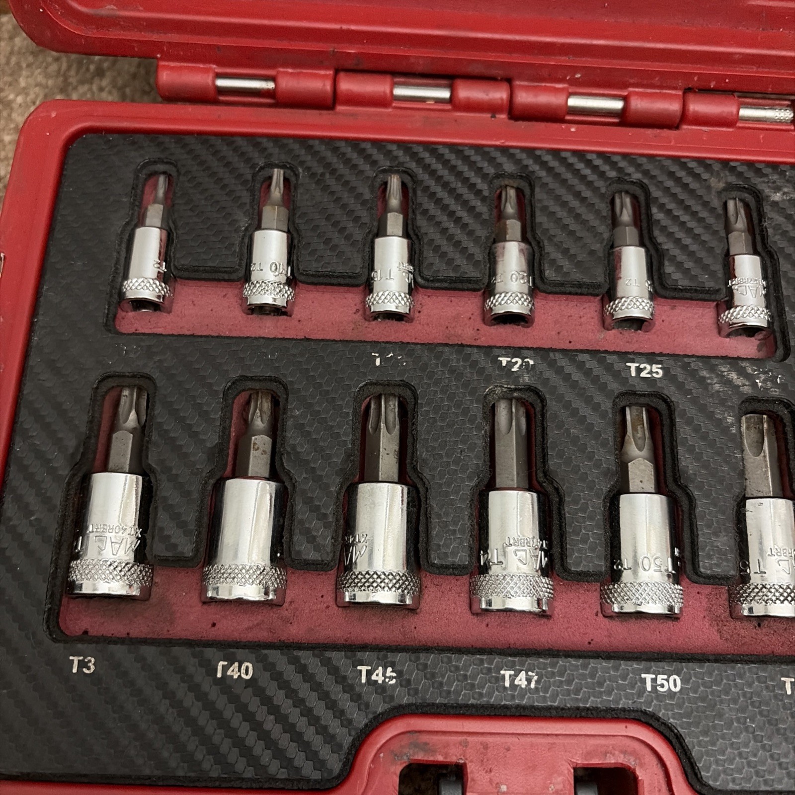 MAC TOOLS ST13RBRT 13 Peace ADVANCED TORX SOCKET SET. 1/4, 3/8 AND 1/2 DRIVE
