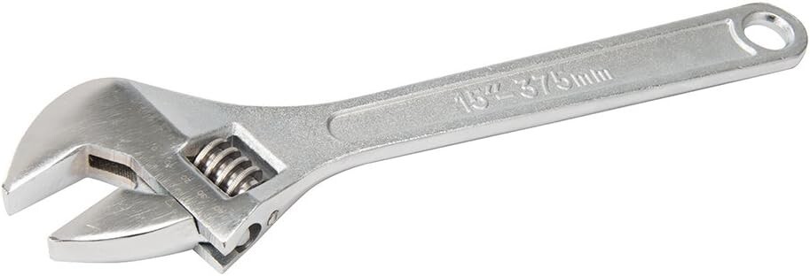 Silverline Jaw Wrench Spanner Length 375mm-Jaw 41mm Adjustable Mechanical WR50