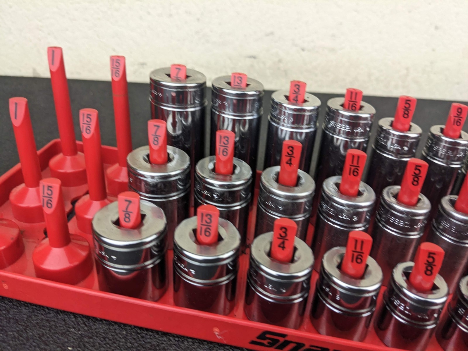 #bo723 Snap On USA 39pc 3/8″ Drive SAE 6 Point Shallow Semi Deep MASTER SET