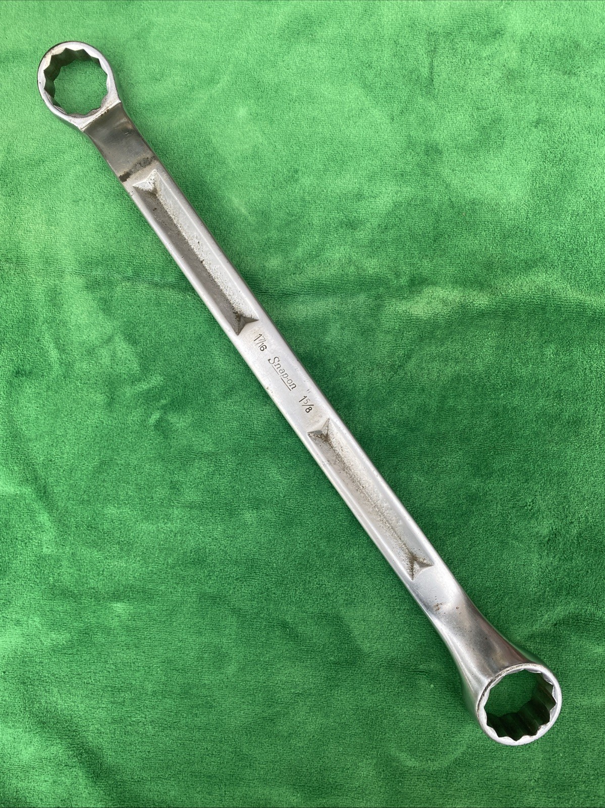 Vintage Snap On Offset Combination Wrench XV-4652 1 7/16 – 1 5/8 Made In USA