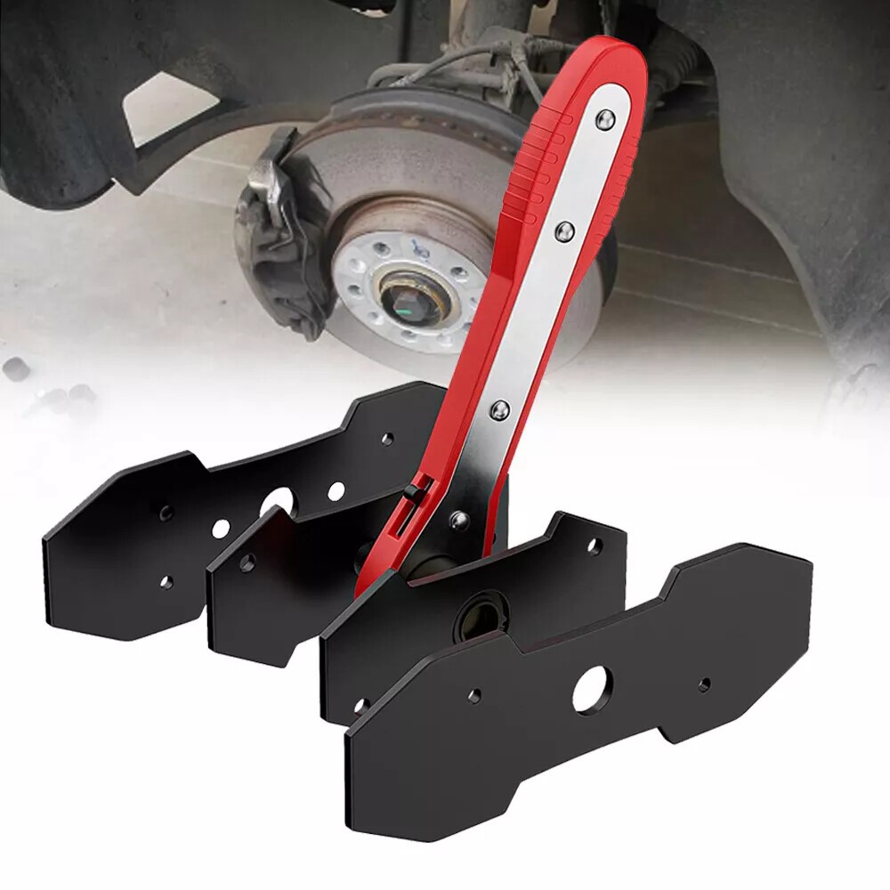 Brake Pad Ratchet Rewind Spreader 360° Piston Retracting Caliper Press Tool Kit