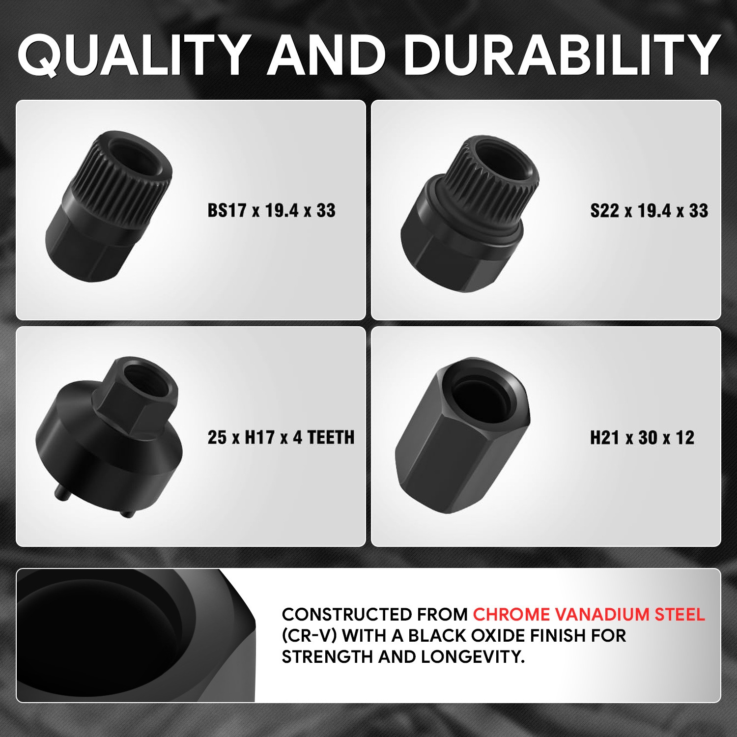 [13Pc]Automotive Repair Service Tool Kit Alternator Freewheel Pulley Removal Set