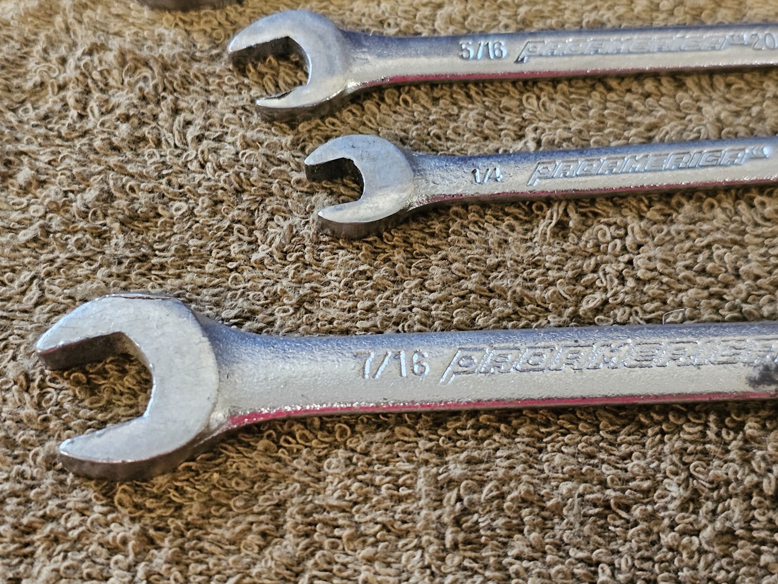 7 Pro America Combination Wrench Set Sae 13/16 9/16 7/16 5/16 1/4 1/2 7/16″ USA