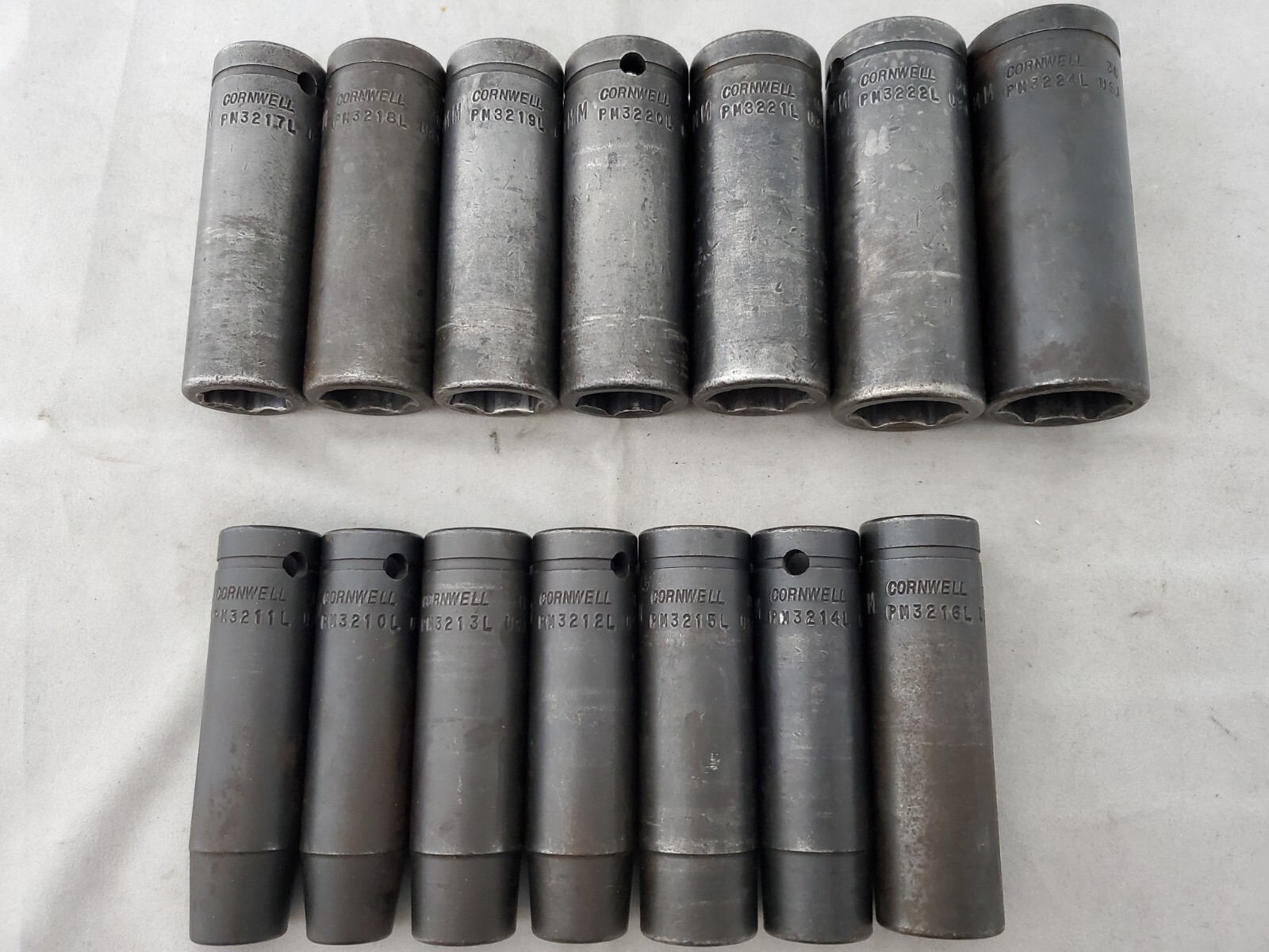 Cornwell STI3214LMSP, 14Pc Metric Deep Power Socket Set, 10-22mm & 24mm