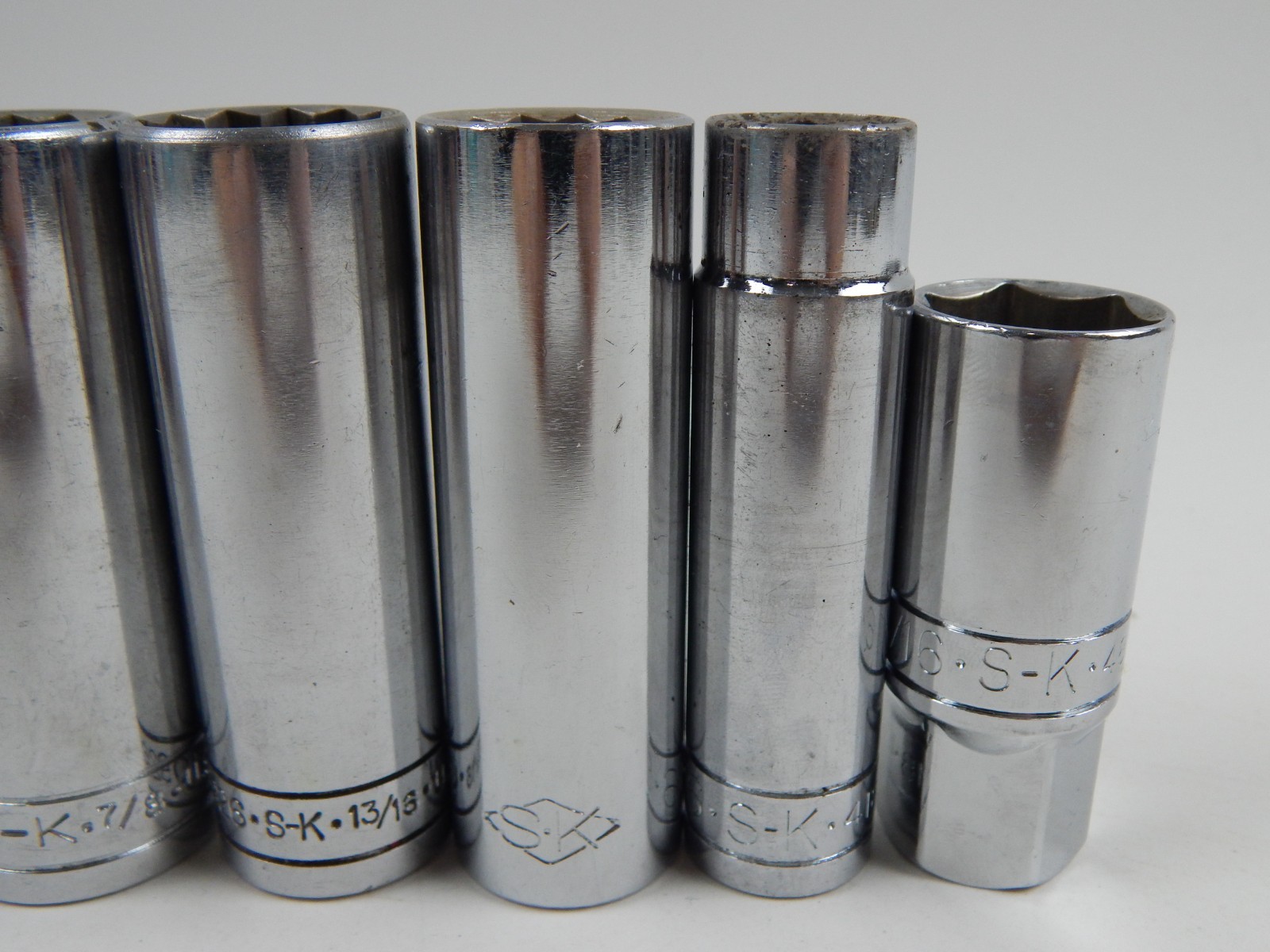 SK Tools 1/2″ Drive Deep Sockets 7 Piece Set 9/16 to 1-1/8″ SAE 41818 to 41836