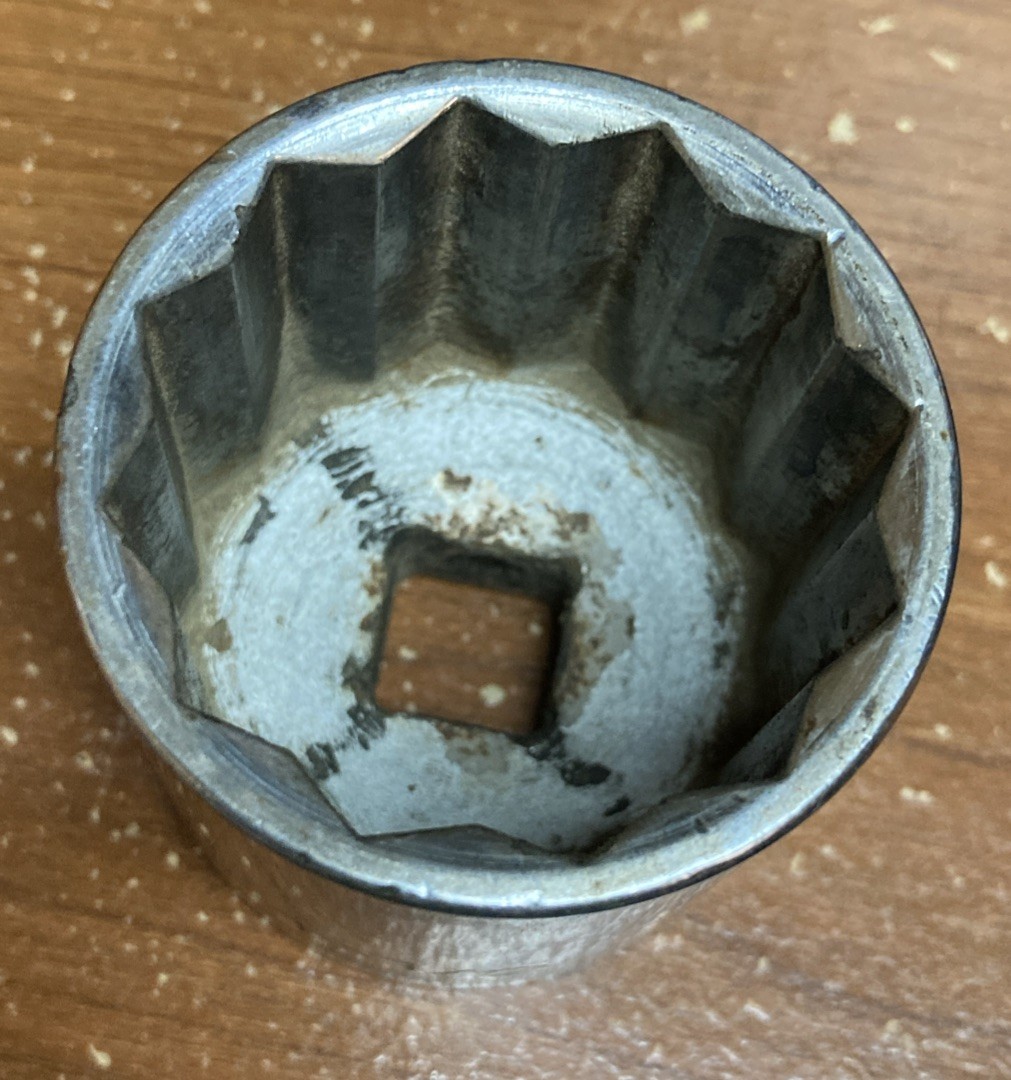 NAPA 1/2″ Drive SAE 1-1/2″ 12-Point Shallow Socket NT1248 Made in U.S.A. Used