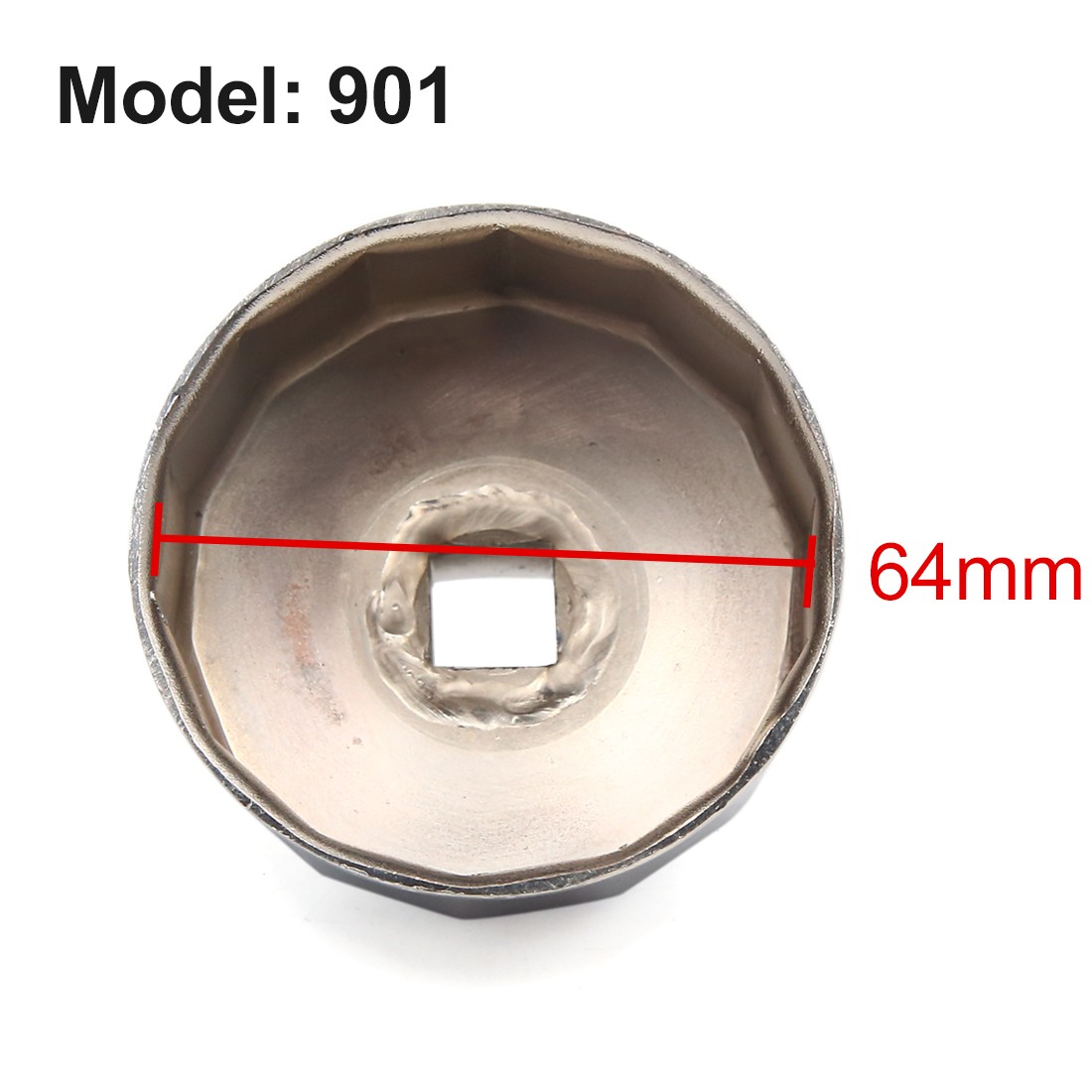 14 Flutes 64-65mm Inner Dia Metal Oil Filter Wrench Cap Tool Remover for Car