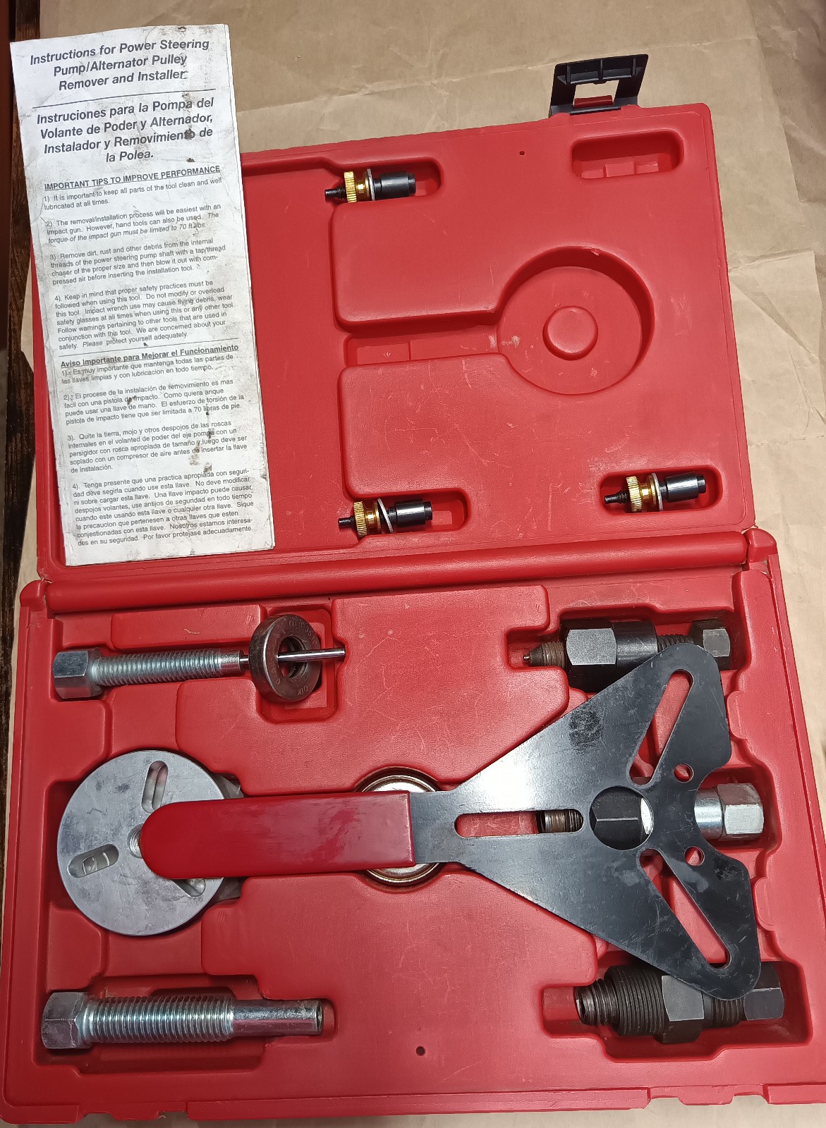Power Steering Pump Pulley Remover Installer Tool