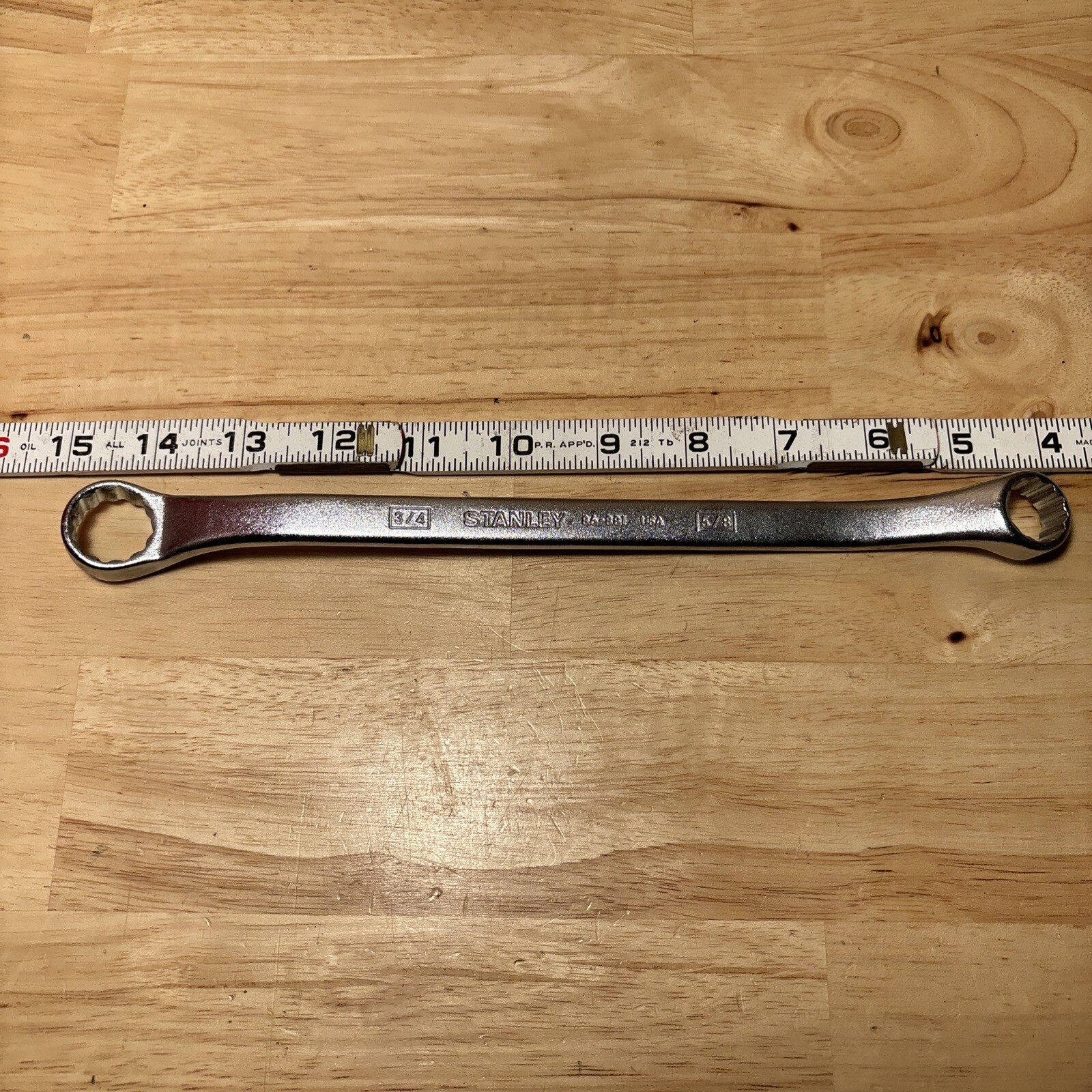 Vintage Stanley 5/8 X 3/4 Box End Wrench Made In USA 🇺🇸 Nice!