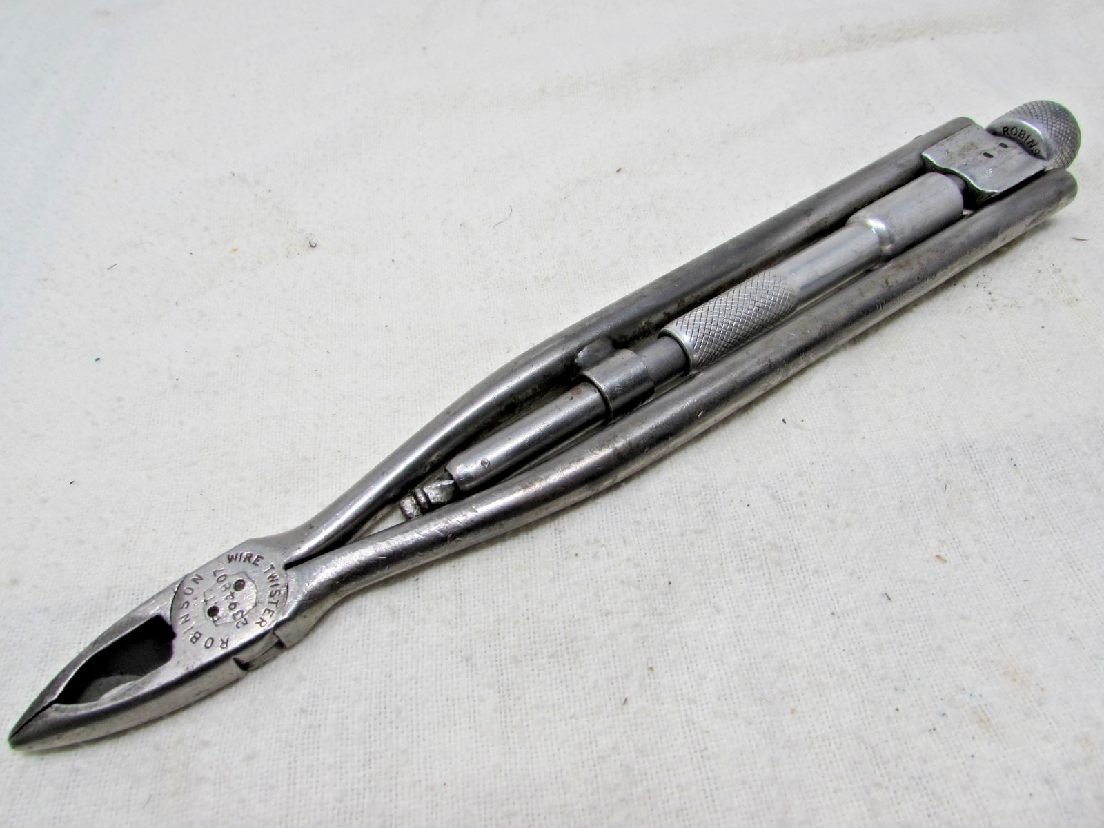 Vintage Aviation Robinson Safety Wire Twister Pliers50’s Pat # in Good Condition