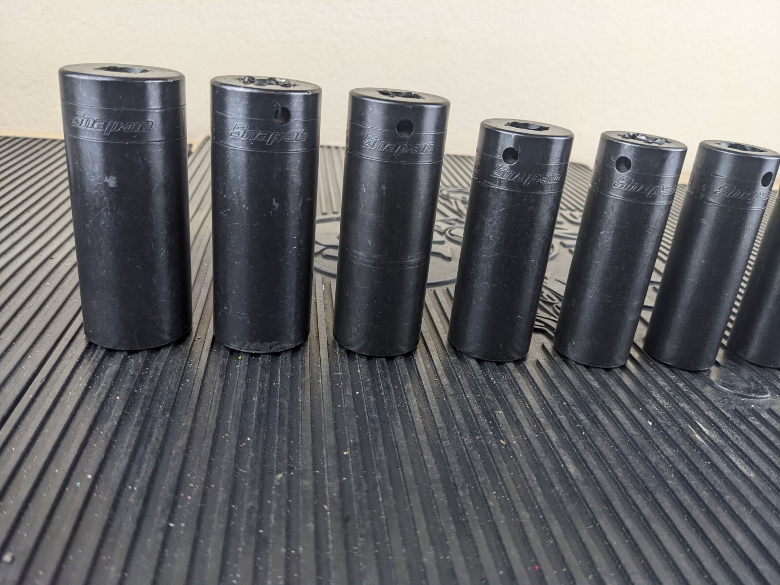 #au626 Snap-on 1/2″ drive 1/2″ thru 1″ 6-point DEEP Impact Socket SET 309SIMYA