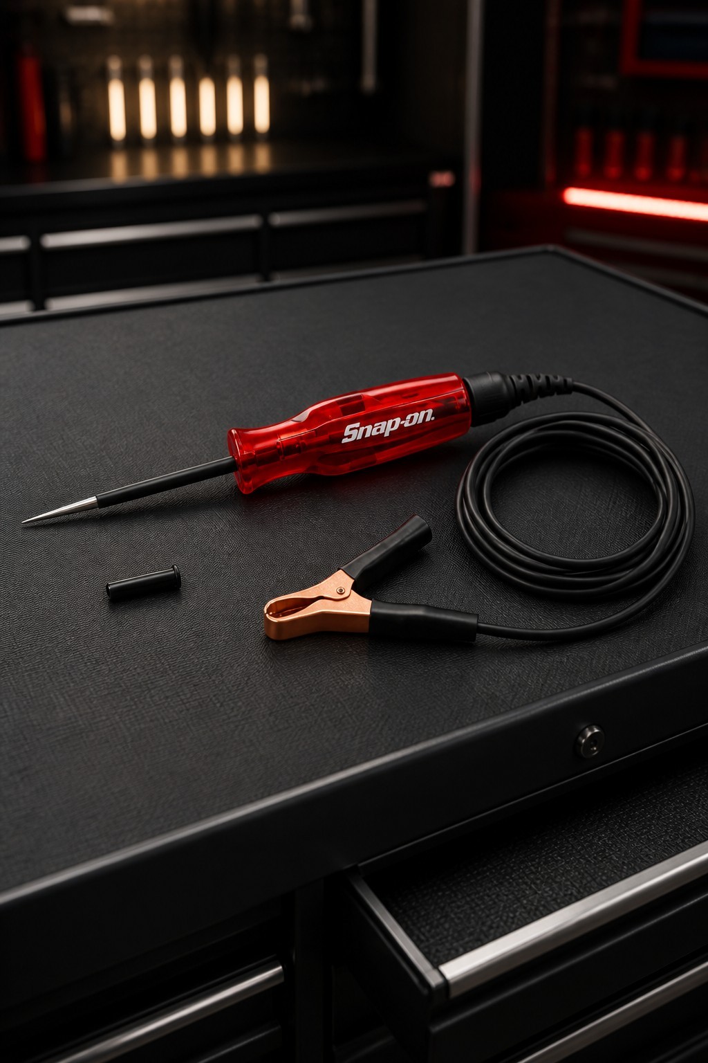 Snap On Tools RED 24V Classic Bulb-Style Circuit Tester EECT324HD 6ft Cord NEW!