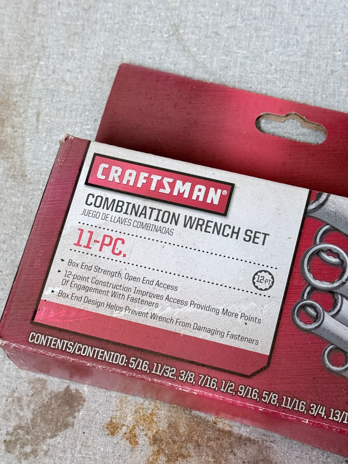 Vintage Craftsman 11pc Wrench Set 12 Point 49823 5/16 – 7/8 inch
