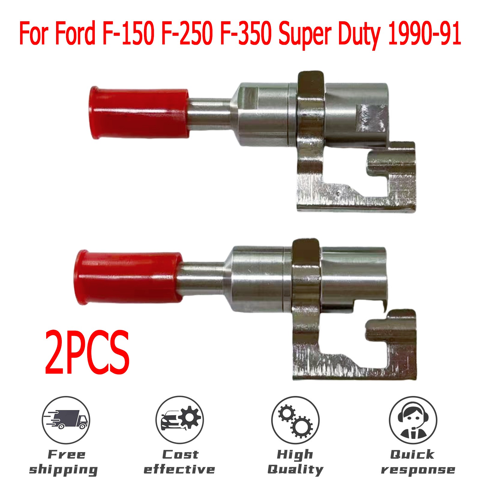 1L3Z9J274BA For Ford F-150 Super Duty 1990-91 2× Fuel Line Check Valve Connector