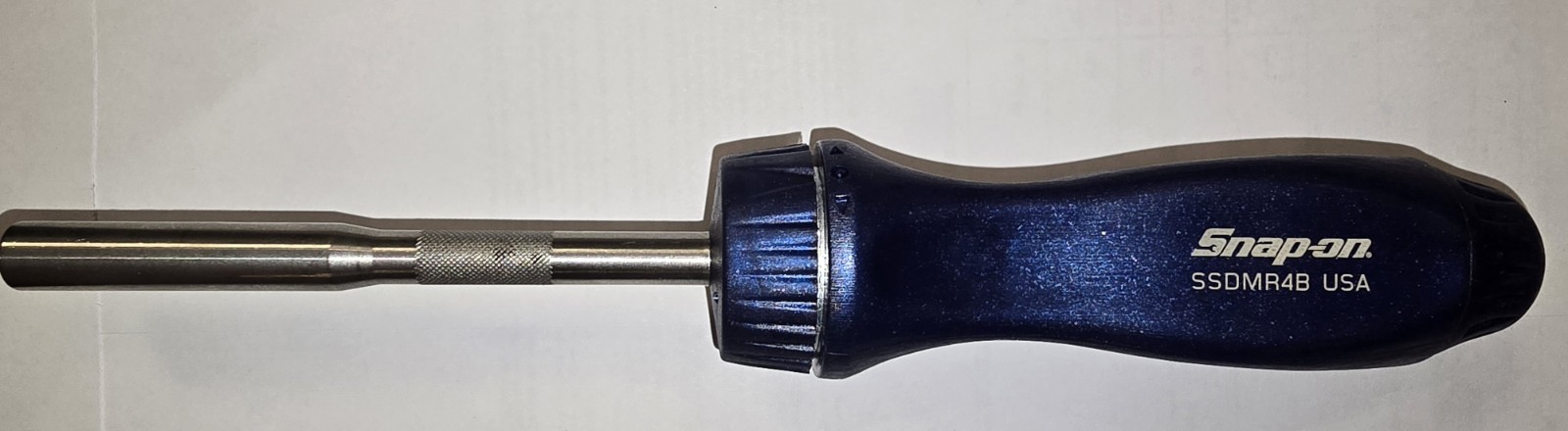 Snap-on Tools USA NEW POWER BLUE Ratcheting Screwdriver SSDMR4B BULK NO BITS/BOX