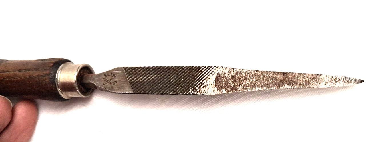 VTG Wood Handle Files -Blue Point GA-98 Adjustable Jaw & Nicholson Slim Taper