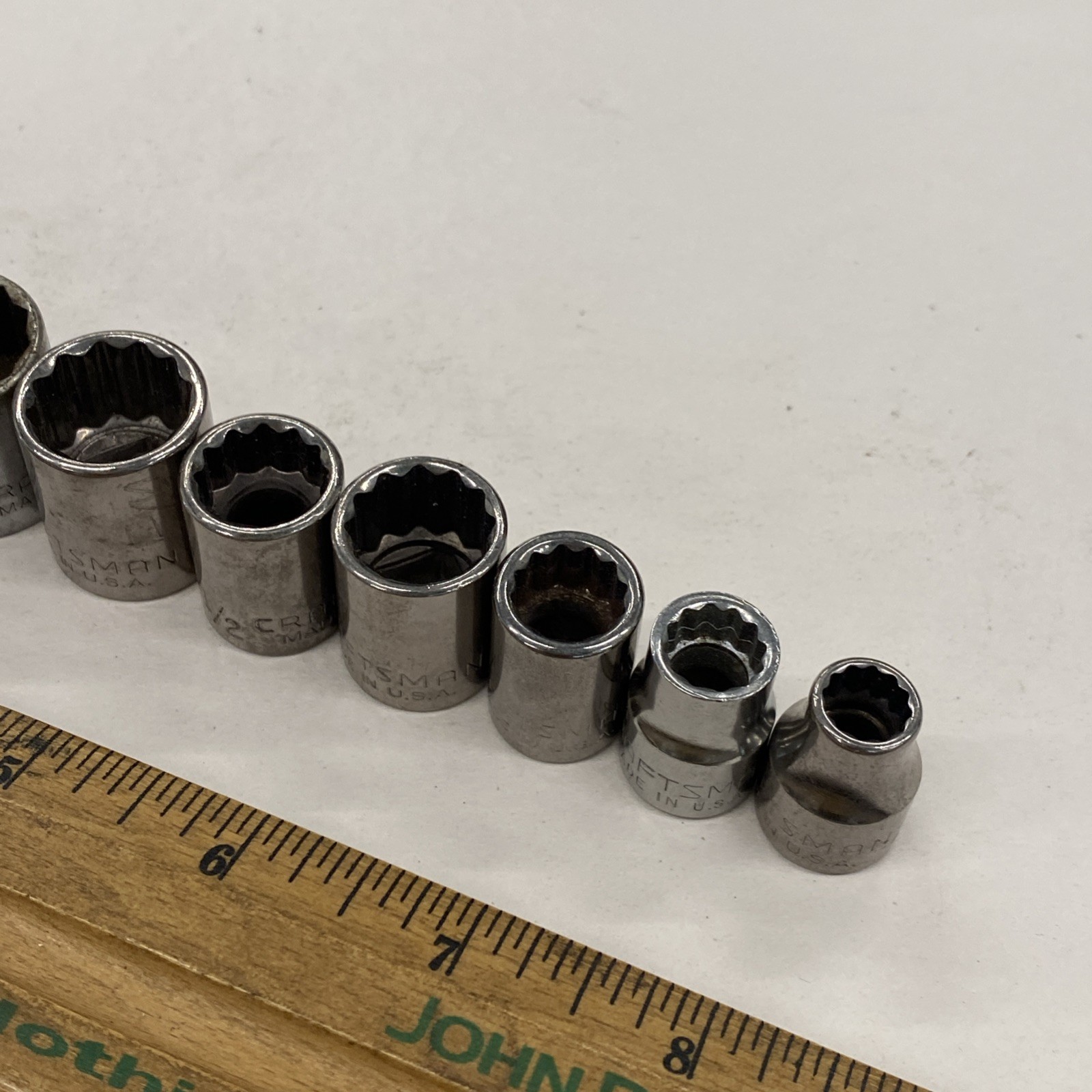 Craftsman USA 3/8 dr. 10 pc. 12 pt socket set Mixed Series 5/16 – 7/8 inch M0866