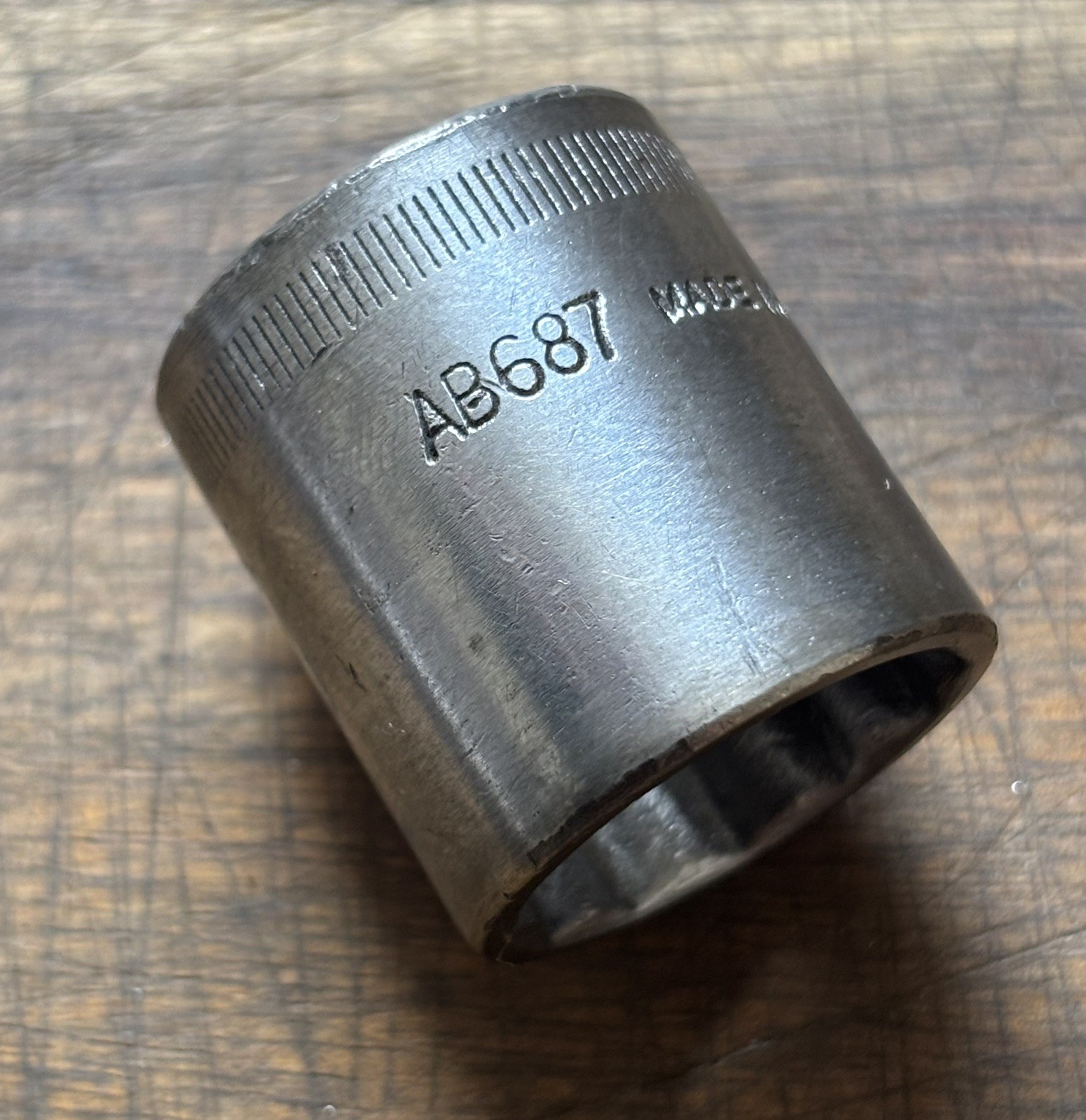 BRITOOL AB687 – 11/16” AF – 3/8” Drive Shallow Socket – 12pt .
