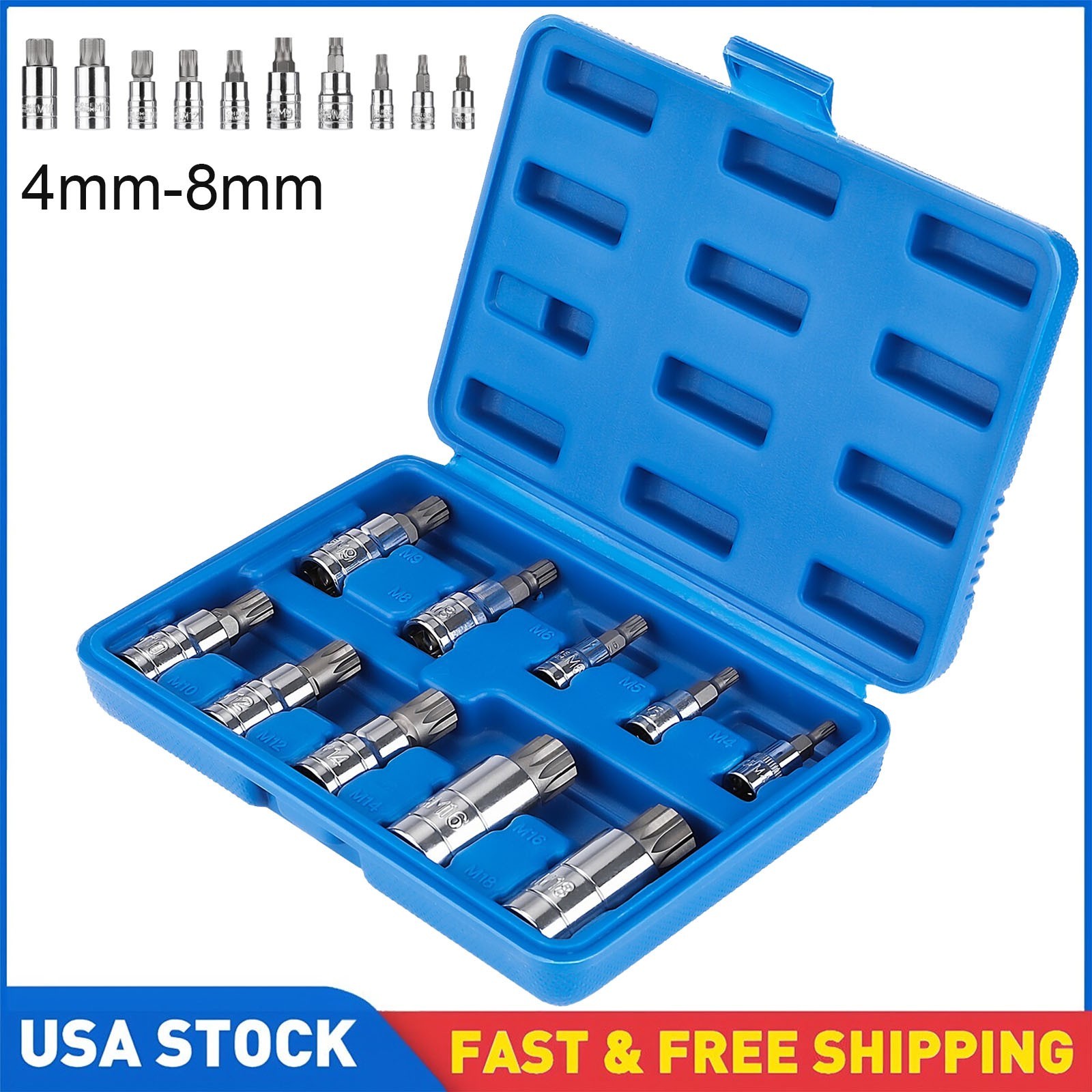 Triple Square Socket 12 Point Spline for Audi Porsche Tools spline bit socket