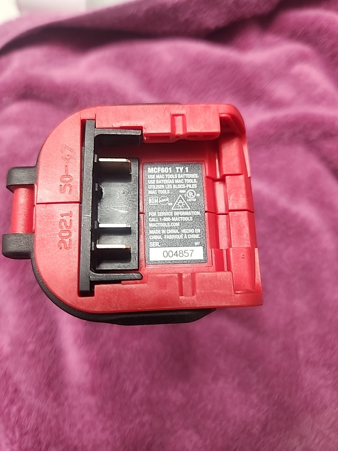 Mac tools twelve volt Brushless Screwdriver mcf601