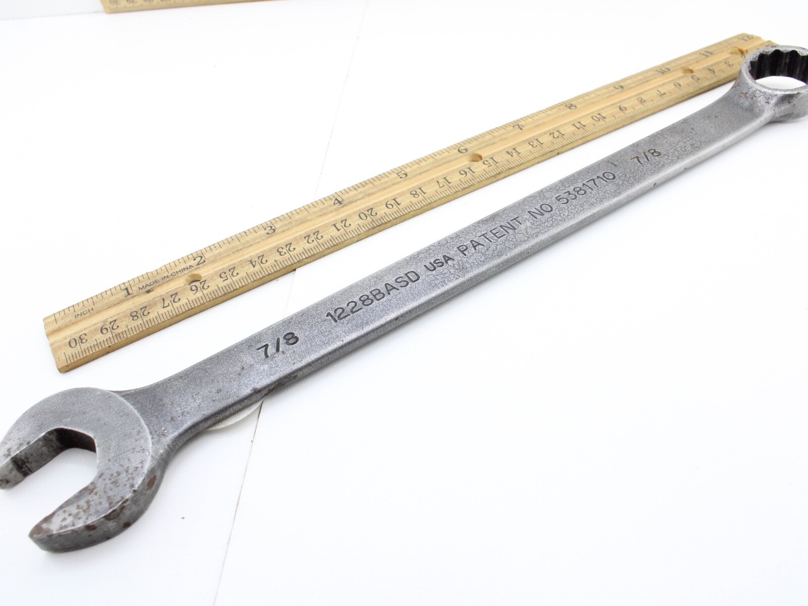 Proto 1228BASD 7/8″ 12 Point Anti-Slip Design SAE Chrome Combination Wrench USA
