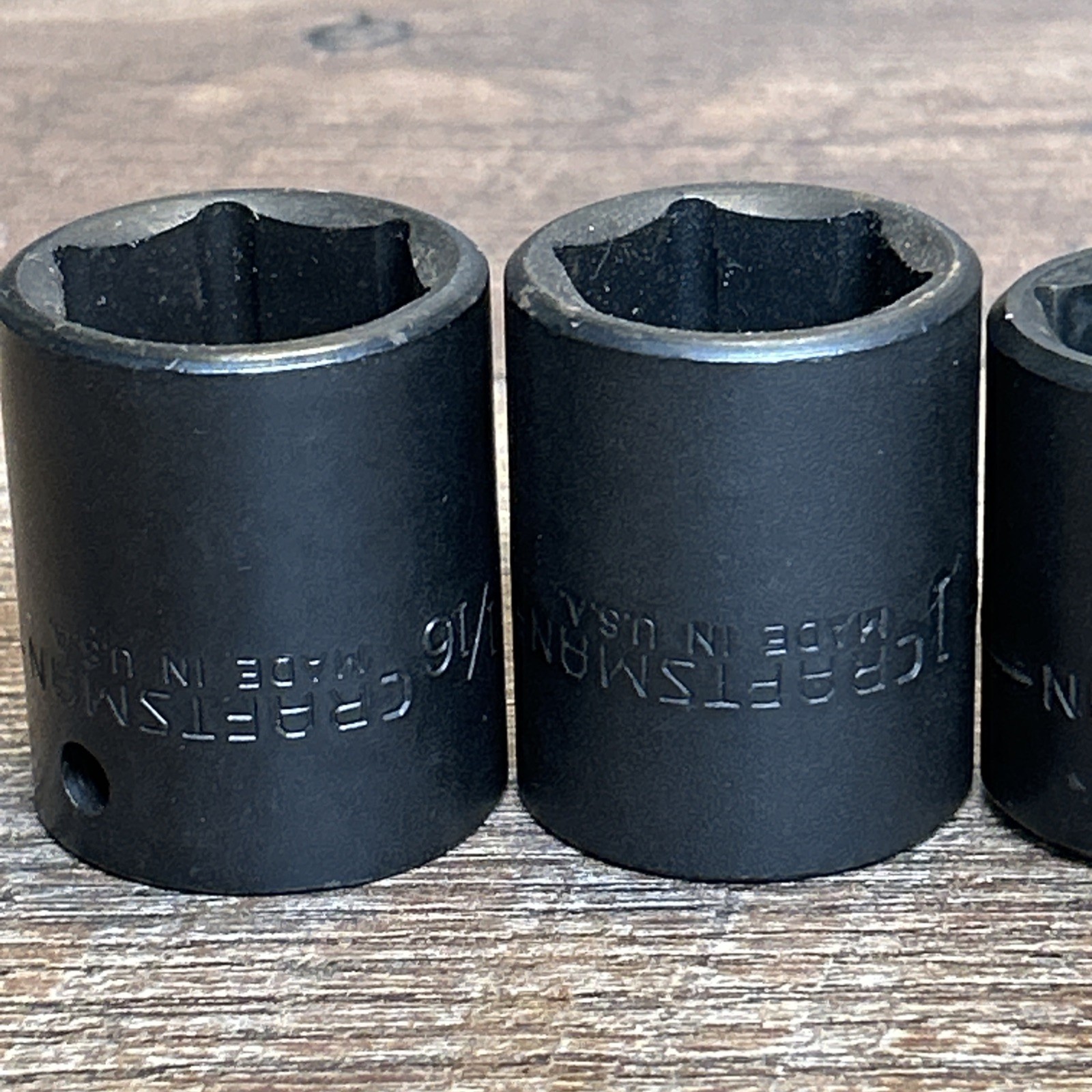 Vintage CRAFTSMAN 1/2″ Drive SAE Shallow Impact Socket Set GK Series