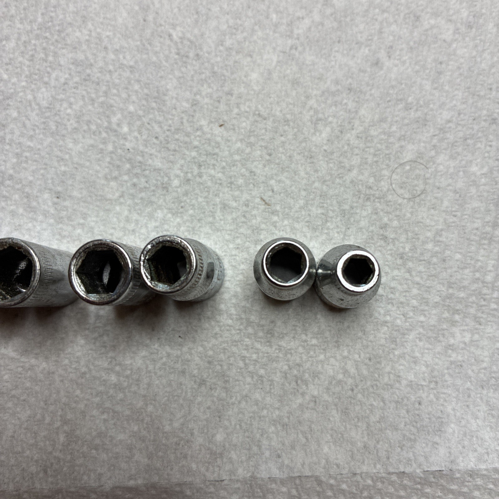 Vintage Craftsman 1/4 drive 9 piece 6 pt metric socket set + Metal Tray 4-12 mm
