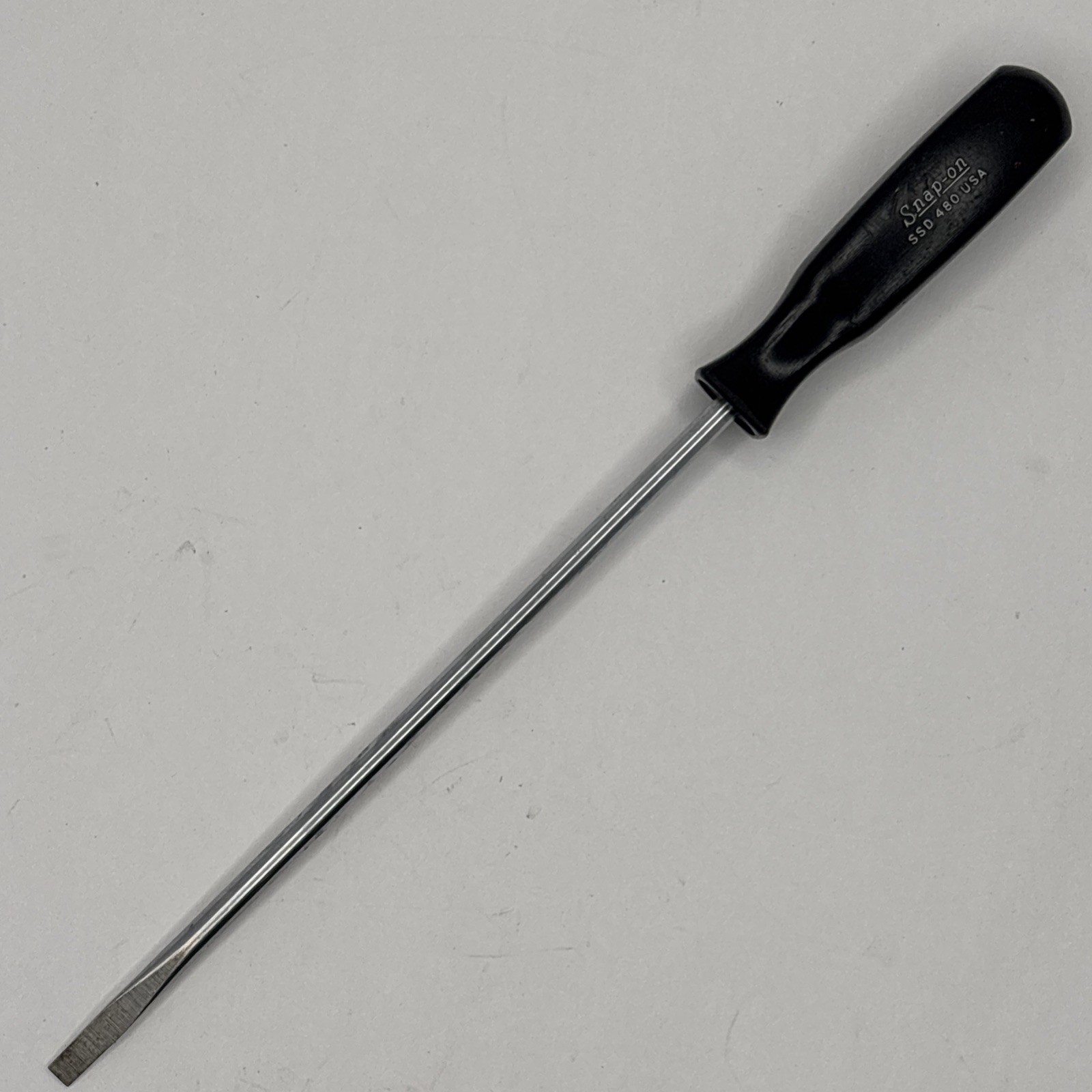Snap-On Tools SSD480 Long Shaft Flat Tip Slotted Screwdriver USA