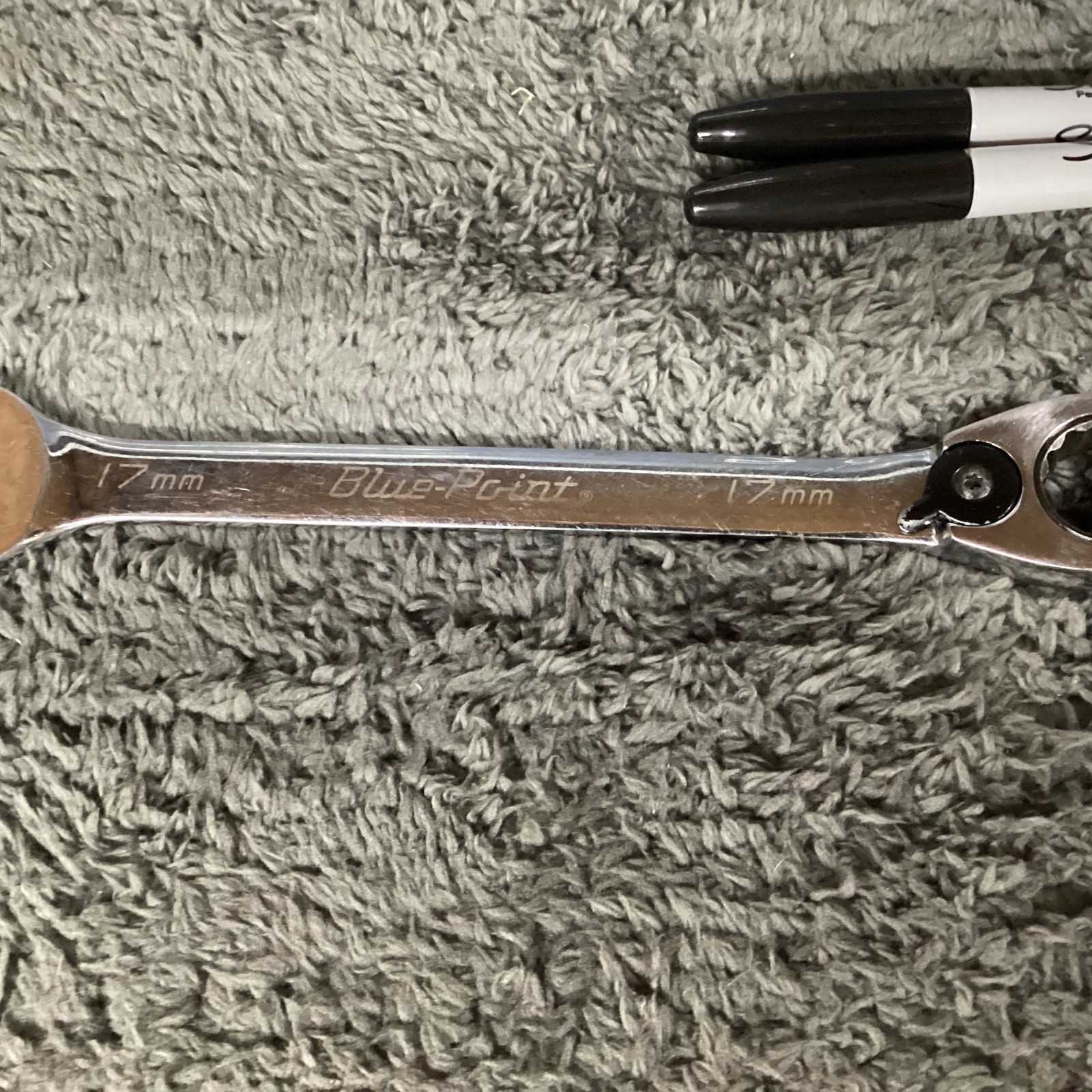 Blue Point BOERM 17 / 17mmq 12 Point Metric Offset Reversible Ratcheting Wrench