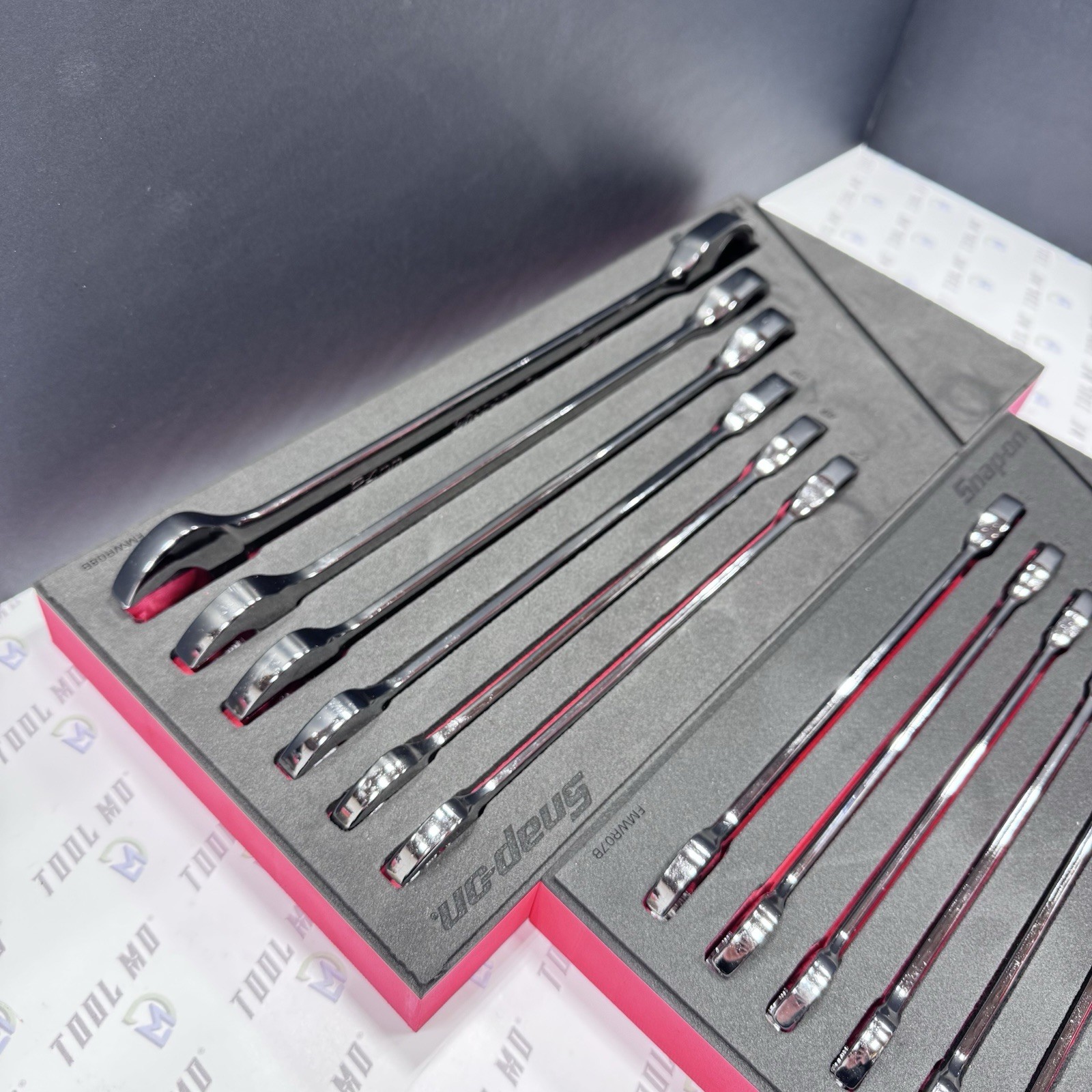 Snap-on Tools NEW 17pc 0° Offset Non-Reverse Ratchet Wrench Foam Set SOXRM01FBA