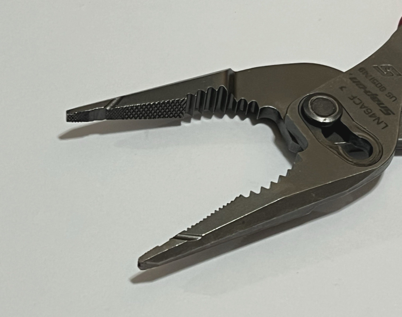 Snap On LN46ACF Long Nose Slip Joint Soft Grip Pliers 7″ Long USA NICE