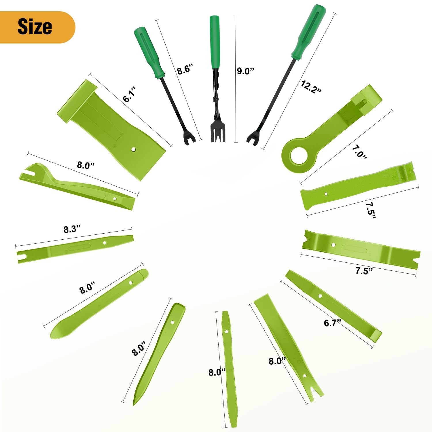 238Pcs Trim Removal Tool, Auto Push Pin Bumper Retainer Clip Set Fastener Ter…