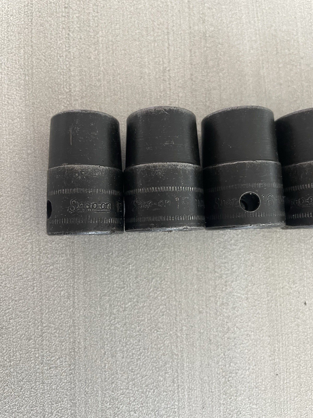 Lot Of 7 Snap On Impact Sockets IMM140 IMM150 IMM160 IMM170 IMM180 IMM190 IMM200