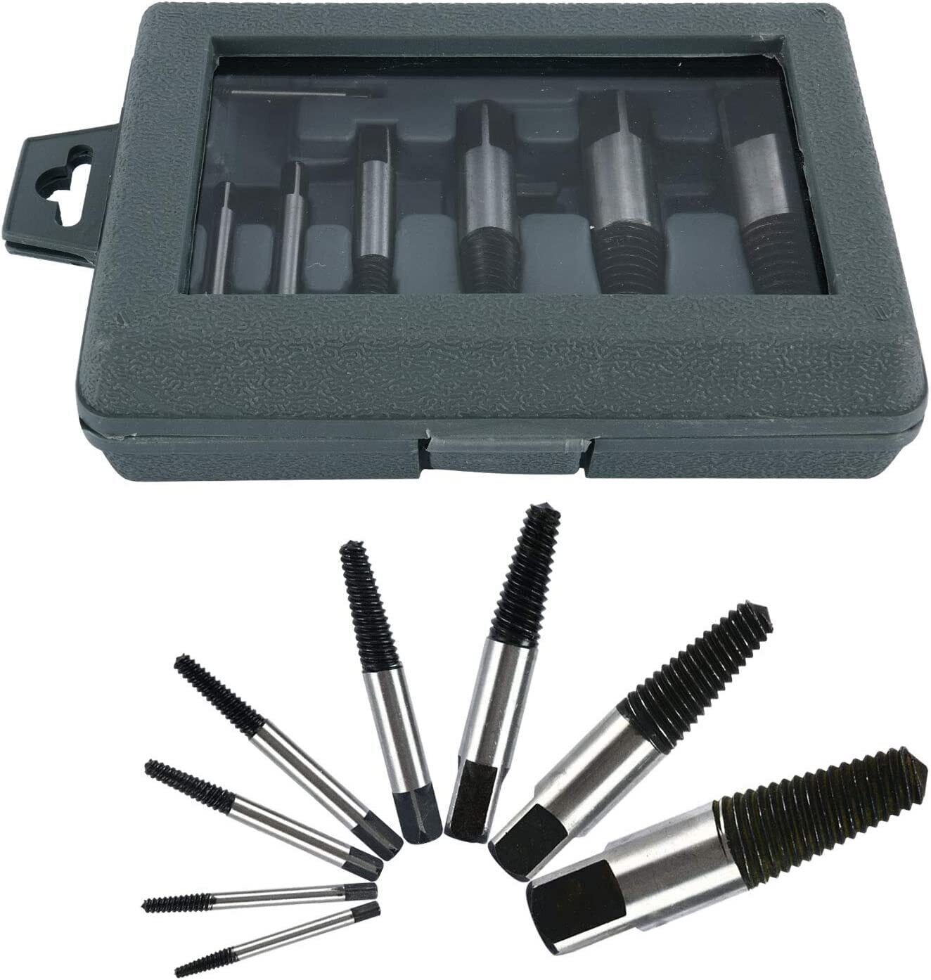 8 pcs Damaged Stripped Screw Extractor Set Broken Bolt Water Pipe Remover Set