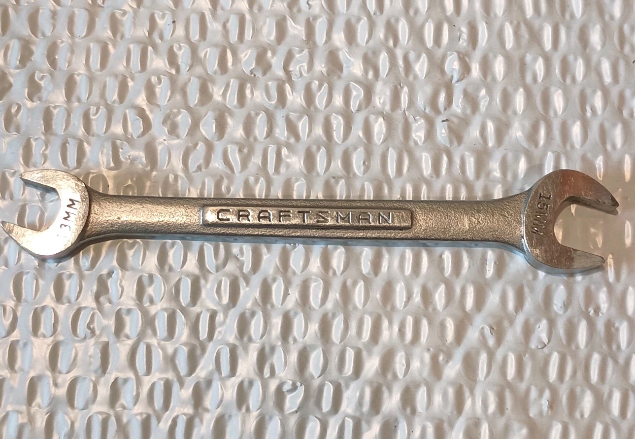 CRAFTSMAN TOOLS USA V44507, 13MM x 15MM DBL. OPEN – END WRENCH, 7″ LONG.
