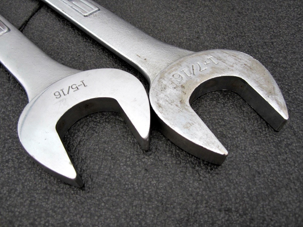 Vintage Craftsman 1-1/4″ x 1-5/16″ & 1-3/8″ x 1-7/16″ Open End Wrench USA