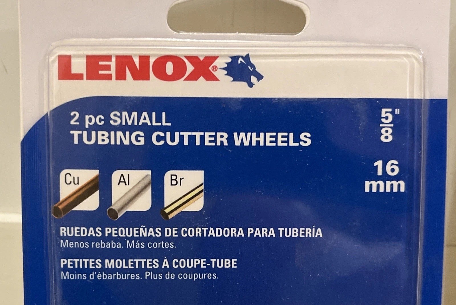 Lenox Small Cutter Wheel Copper Alum Brass 5/8 1921697 Miniature New 1 Pack