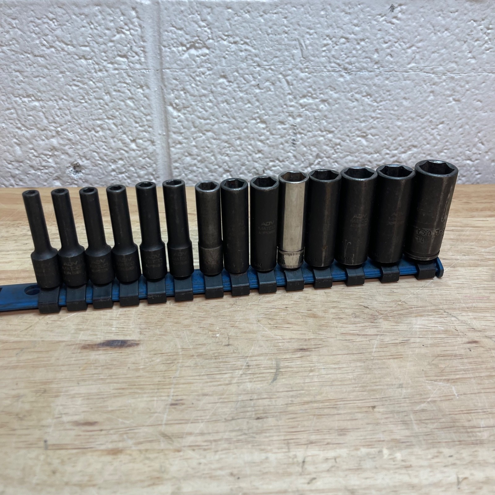MATCO ADV 1/4″ Drive, 14pc Deep Socket Set, 6pt, ***11-SNAP -ON 15mm-CORNWALL**