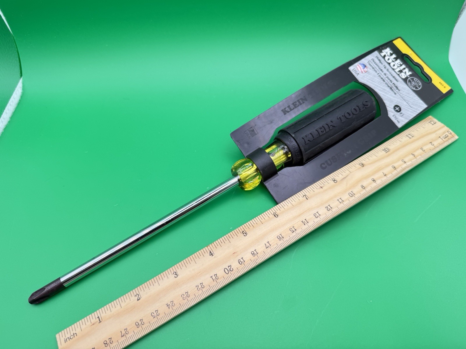 NEW Klein Tools 603-6 #3 Phillips Screwdriver 6” Round Shank & Cushion Grip USA.