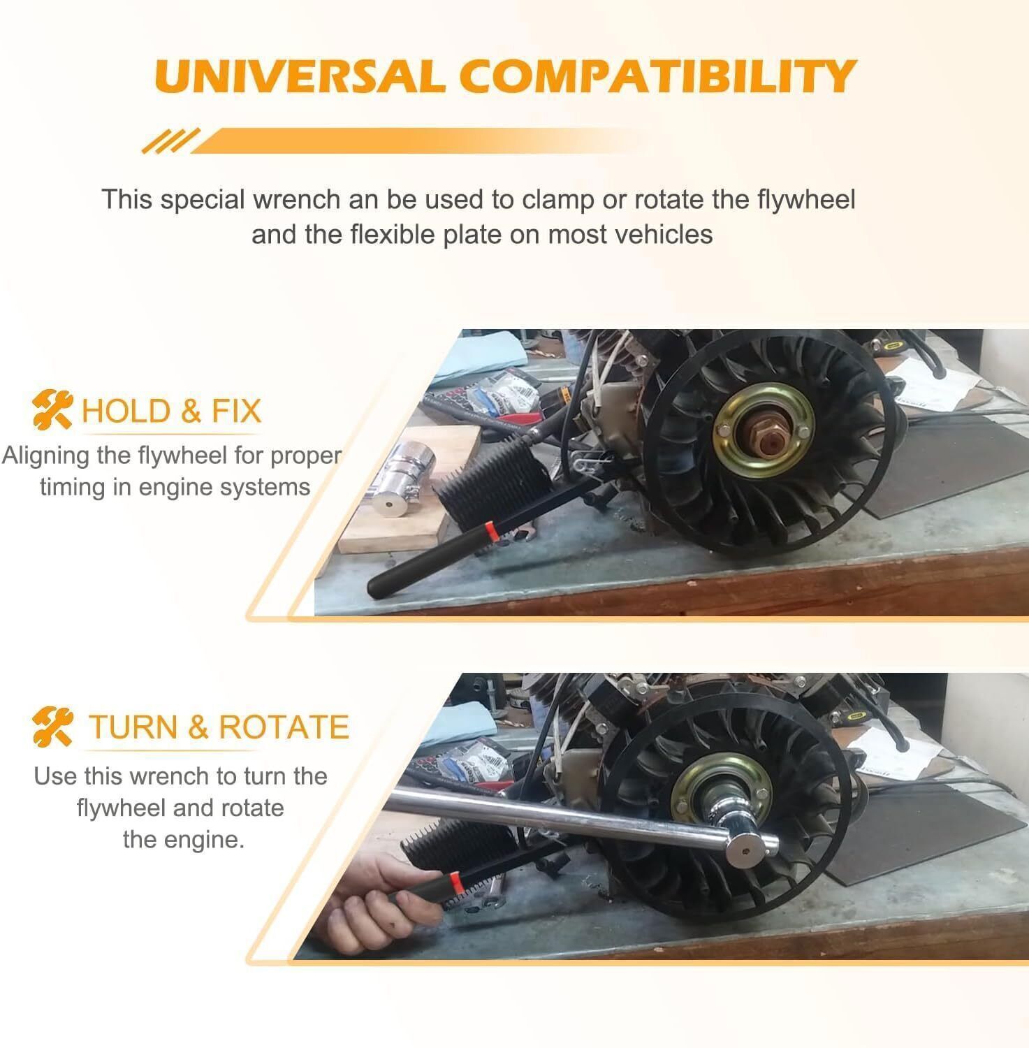 Flywheel Turner Wrench Turning Tool 23800 for Turning and Holding Flex Plates