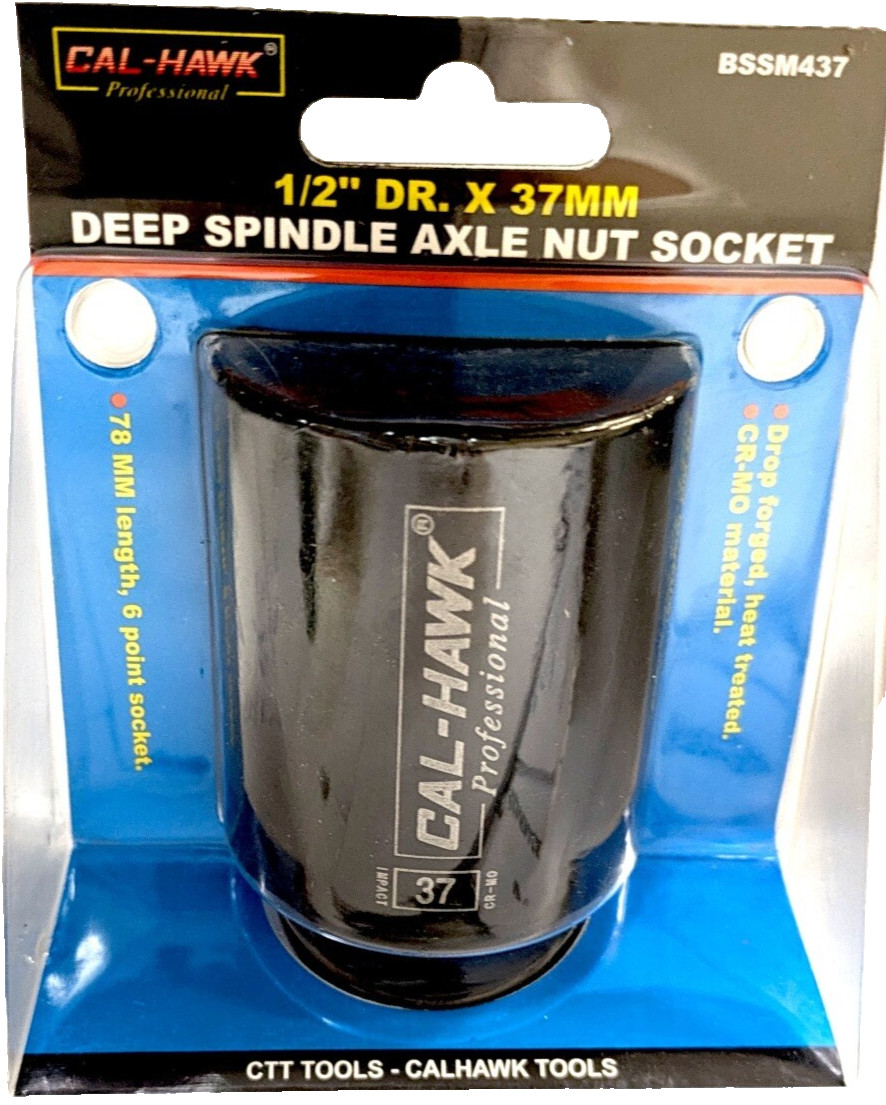 1/2″ DR. X 37MM DEEP IMPACT SOCKET 6 POINT SKT Chrome Molybdenum CR-MO MATERIAL