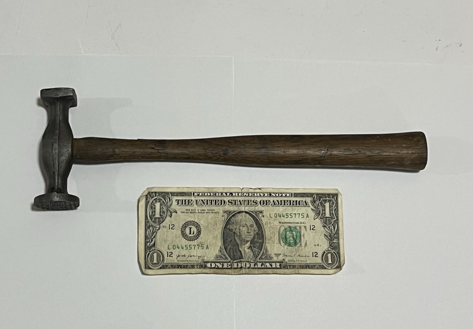 Vintage Shrinking Bumping Auto Body Repair Hammer Wood Handle