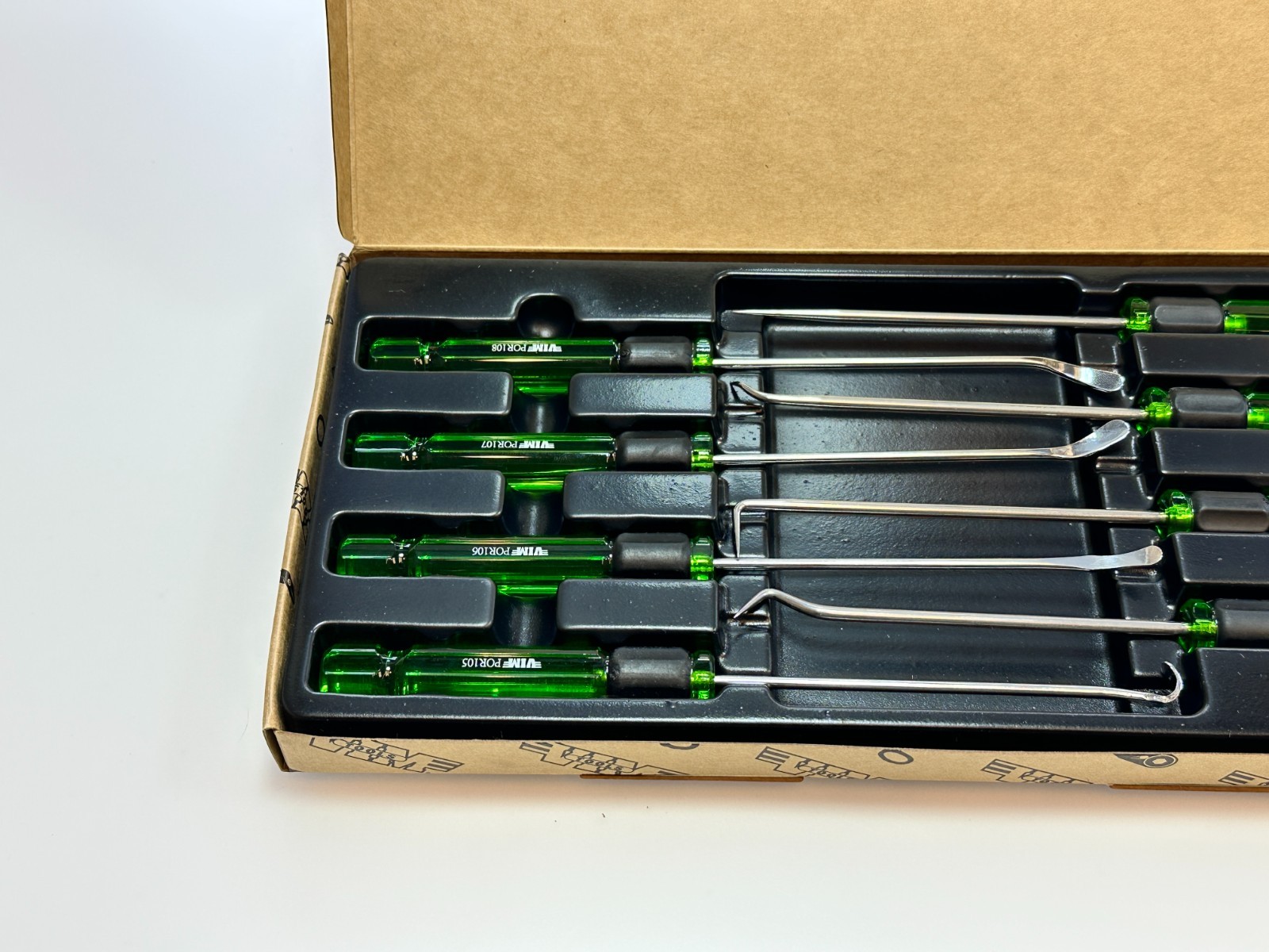NEW VIM Tools 8pc GREEN Mini Pick and O-Ring Removal Spoon Tool Set, # POR100